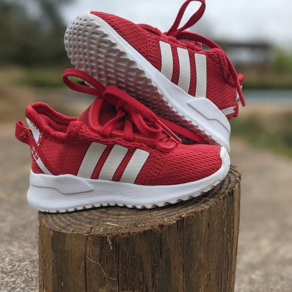 Red Adidas Toddler Shoes - Picture 1 of 2